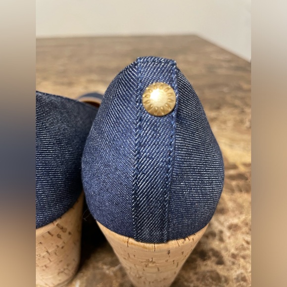 Bass Denim Closed Toe Wedges - Picture 4 of 10